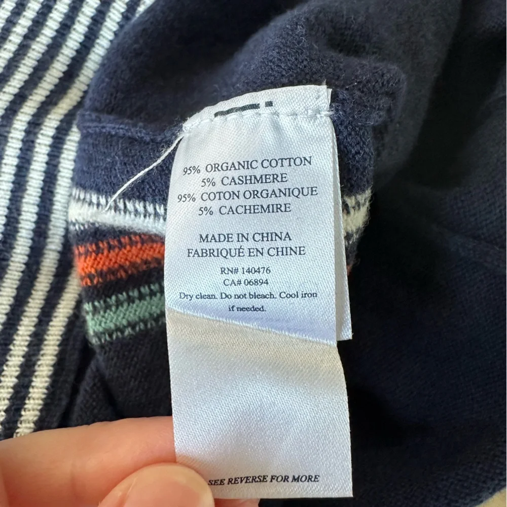 Faherty‎ Side Stripe Cotton Cashmere Blend Jogger Sweatpants, size XS